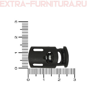 Фиксатор цилиндр, цв.черный, нейлон, ПМ/ТА, арт.А288, уп.500шт