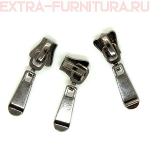 Бегунок декоративный автомат ТР8 черный никель (Р-41) КОРОНА (уп.25шт)