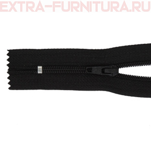 Молния Спираль н/р Т4, дл.20 см, цв. 322 черный (замок автомат)