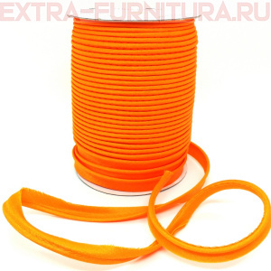 Кант атласный 12 мм, 72 ярда, цв. 022 оранжевый ЕВРО