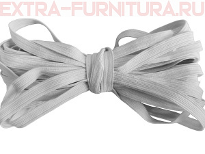 Резинка-вздержка 6 мм, белая (уп. 300*10м) (тип А)