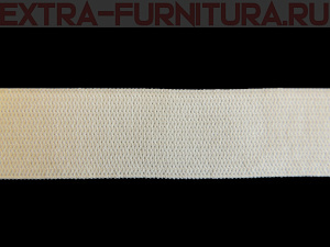 Резинка вязаная, 45мм (+/-2мм), цв.белый (уп.-50м*6 уп)