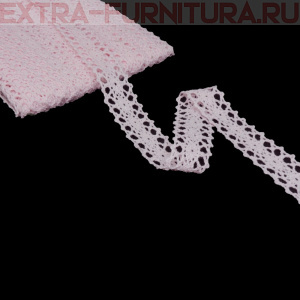 Тесьма вязаная арт.TBY-6307-1 шир.20мм, цв.20 бледно-розовый, уп.10м