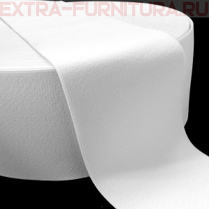 Резинка башмачная белая 80 мм (уп.25м*6уп.)