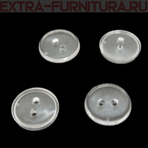 Пуговицы 14/2 прозрачные ПС-3,"Шагрень" упаковка 1000 шт.