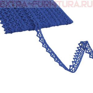 Тесьма вязаная арт.TBY-5036.37 шир.10мм, цв.37 синий, уп.10м