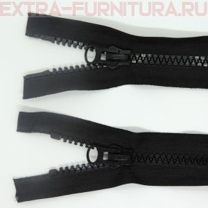 Молния Трактор Т8 2 замка 100см, цв. 322 черный, LOGO