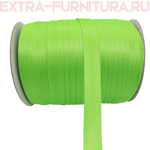 Косая бейка 16мм 132м цв.057 светло-зеленый ЕВРО