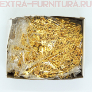 Булавки английские №0 28 мм цв. латунь (уп.864шт)