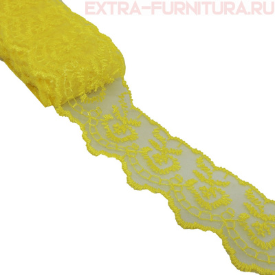 Кружево ш 3,5 см, цв.желтый (10 ярдов)