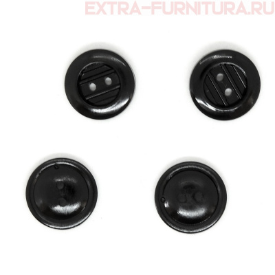 Пуговицы 17/2 черные, ПС-3,"Решетка" упаковка 1000 шт