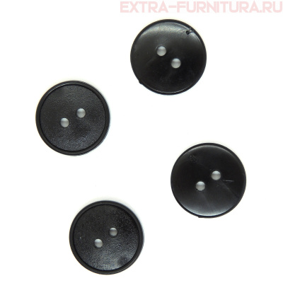Пуговицы 20/2 черные, ПС-3,"Шагрень", упаковка 1000 шт.