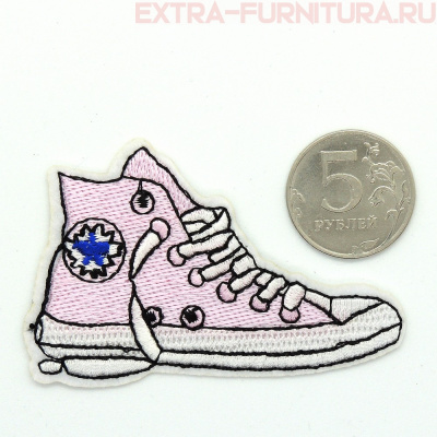 Термоаппликация Кеда розовая