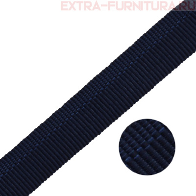 Тесьма брючная арт.1с-79 шир. 15мм, цв.синий темный, уп.25м