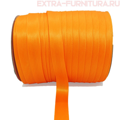 Косая бейка 16мм 132м цв.022 оранжевый ЕВРО