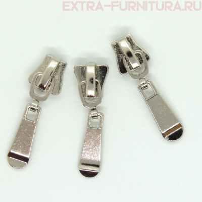 Бегунок декоративный автомат ТР8 никель (Р-41) КОРОНА (уп.25шт)