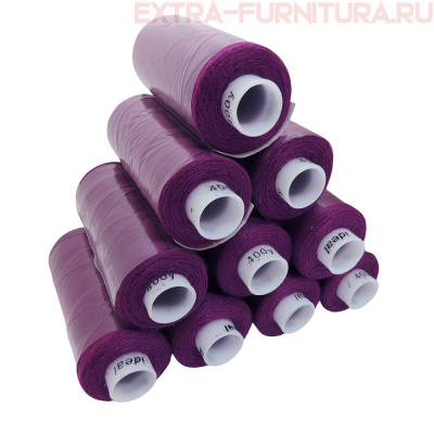 Нитки IDEAL бытовые 40/2 366м, цв.196 фиолетовый (уп.10шт)