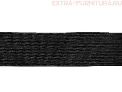 Резинка вязаная, 20мм (+/-2мм), цв.черный (уп.-40м, 15уп./60уп.) Стандарт